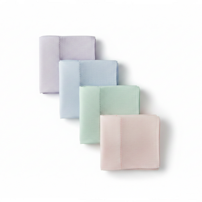 Swaddle Blankets 2-Layer Breathable Muslin (4 Color Pack)