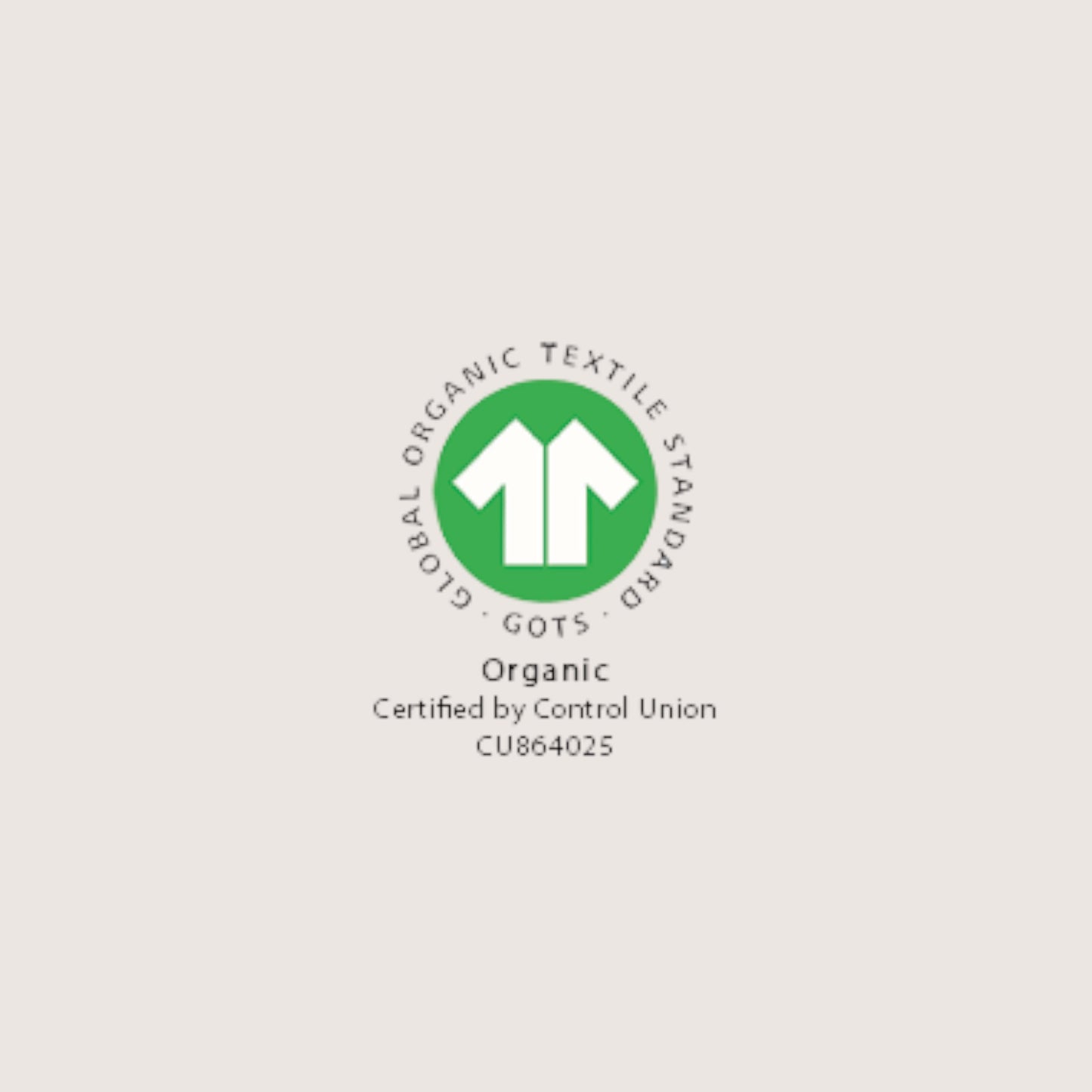 Modugreen Baby GOTS certified organic cotton logo for breathable muslin crib sheets