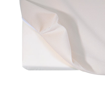 Modugreen Baby organic 2-stage crib mattress with a removable, washable 3D mesh breathable cover and waterproof core.