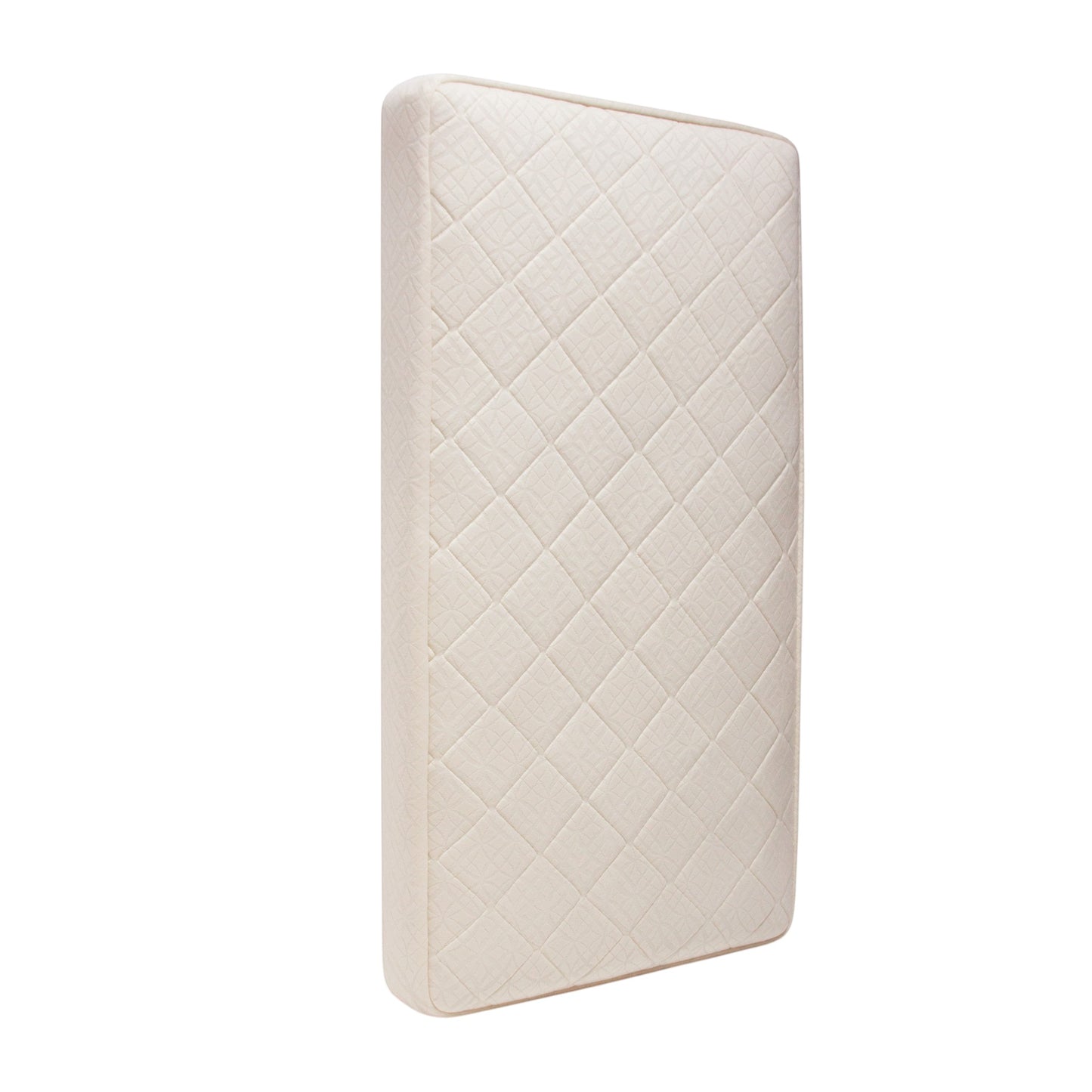 Modugreen Baby Breathable Ultra Organic 2-Stage crib mattress with a quilted, off-white organic cotton cover.
