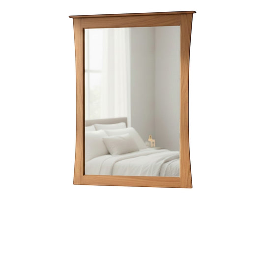 Modugreen Baby Sylvan Mirror with a solid hardwood frame, featuring a vertical portrait design and bowed edges.