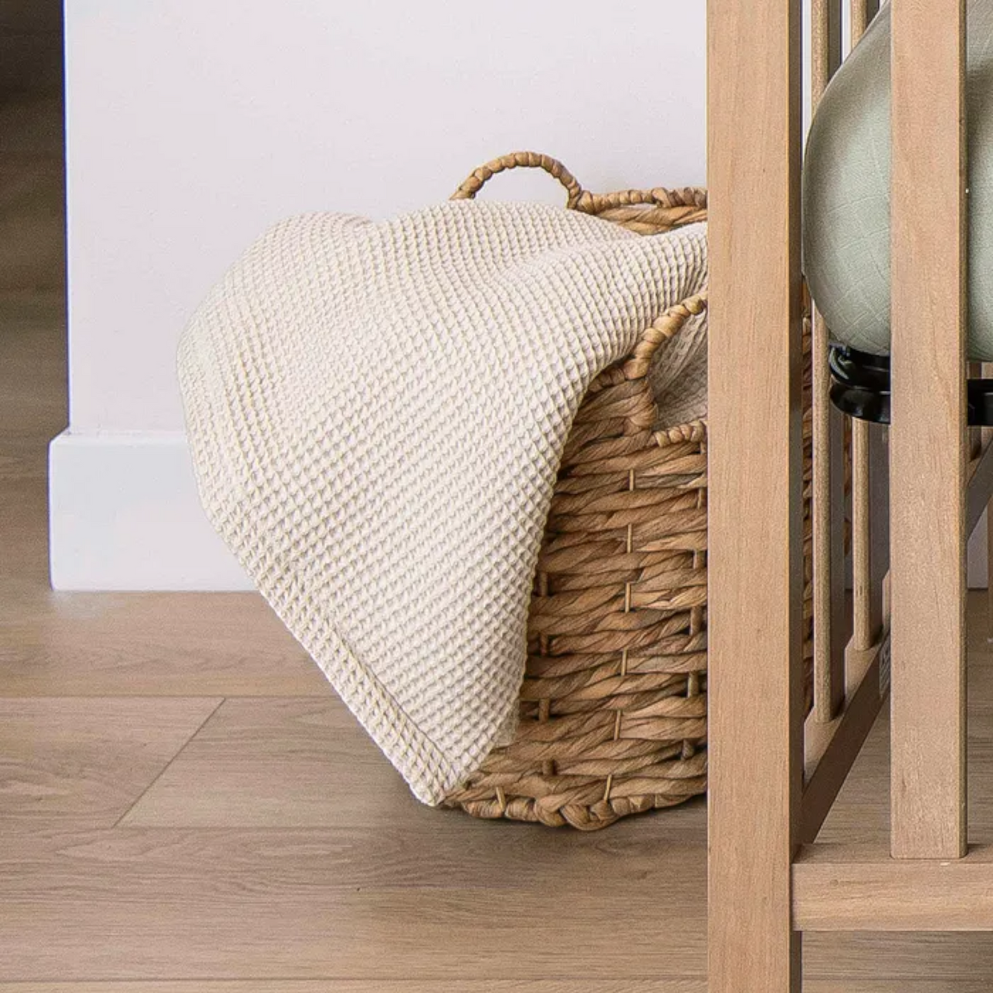Organic Waffle Baby Blanket